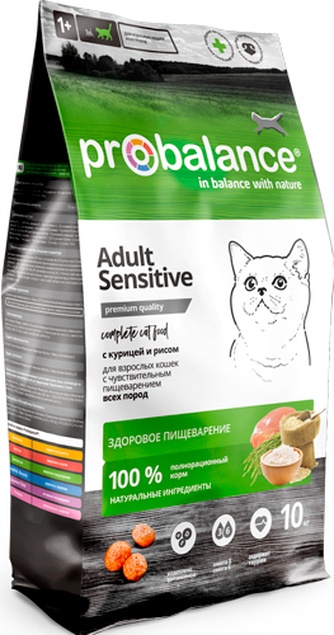 Корм для кошек PROBALANCE курица, рис