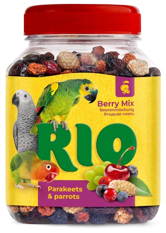 Лакомство для средних и крупных попугаев RIO Ягодная смесь (190 г)