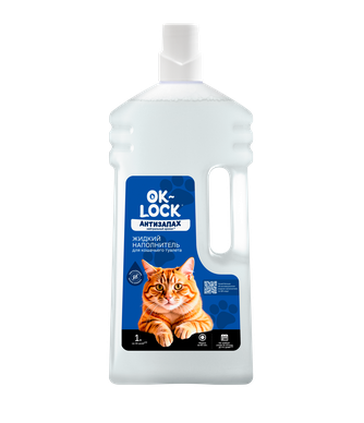 Наполнитель для кошек OK-LOCK Антизапах жидкий (1 л)