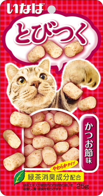 Лакомство для кошек INABA tobitsuku cо вкусом кацуобуси (25 г)