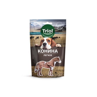 Лакомство для собак мелких пород TRIOL Planet food Легкое Конина (30 г)