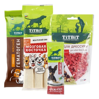 Лакомство для собак TITBIT Набор Новогодняя коллекция (280 г)
