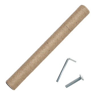 Запасной столбик для когтеточки RICH BREED одно крепление гайка под болт, джут (L/80 см)