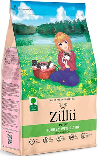 Корм сухой для щенков ZILLI Puppy Turkey with Lamb с индейкой и ягненком (0,8 кг)