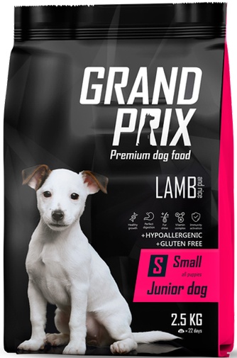 Корм сухой для собак мелких пород GRAND PRIX Small Adult Dog Lamb and rice Ягненок с рисом (2,5 кг)