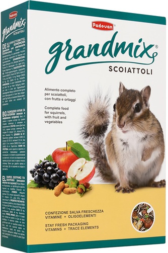 Корм для белок и бурундуков PADOVAN Grandmix Scoiattoli (0,75 кг)