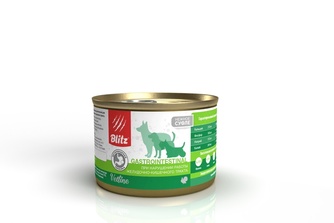 Корм влажный для собак BLITZ Vetline Gastrointestinal при нарушении работы желудочно-кишечного тракта суфле с индейкой (200 г)