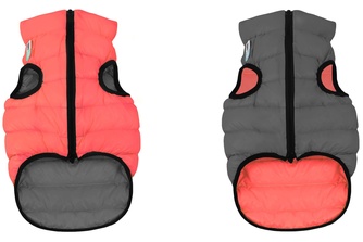 Куртка двухсторонняя для собак средних пород AIRYVEST кораллово-серая (M/47 см)