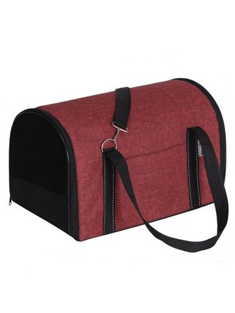 Сумка-переноска для собак PERSEILINE Identica СП-33 размер L, меланж бордо (48х32х32 см)