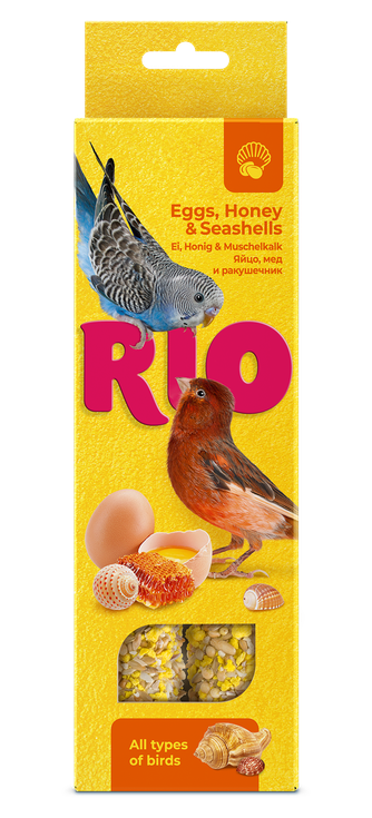 Лакомство для всех видов птиц RIO Палочки с Яйцом и ракушечником (2 шт/40 г)