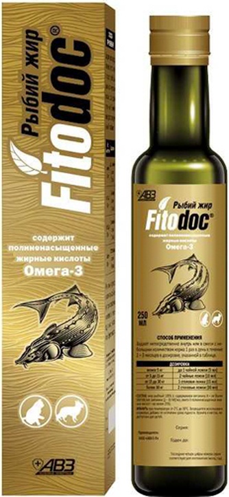 Рыбий жир для животных АВЗ Fitodoc (250 мл)