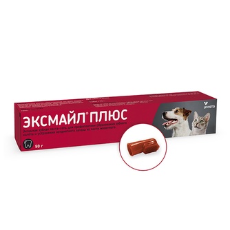 Паста-гель для собак и кошек LIVISTO эксмайл плюс (50 г)