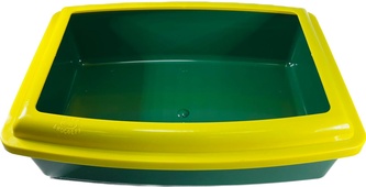 Туалет для кошек ВАКА зеленый (42,5*33*11 см)