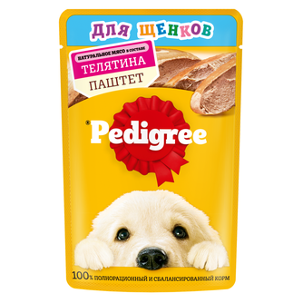 Корм влажный для щенков PEDIGREE Телятина паштет (85 г)