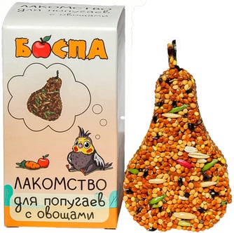 Лакомство для попугаев БОСПА Груша с овощами (3 шт)