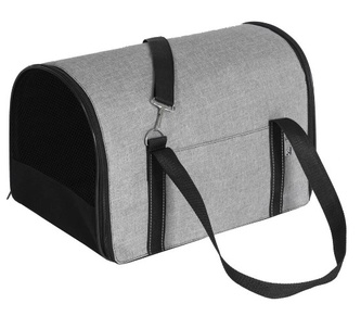 Сумка-переноска для собак PERSEILINE Identica СП-33 размер L, меланж светло-серый (48х32х32 см)