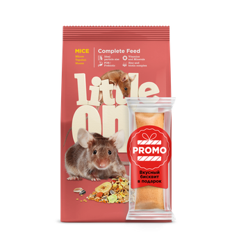 Корм сухой для мышей LITTLE ONE + бисквит (400 г + 11 г)