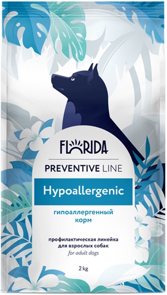 Корм сухой для собак FLORIDA Preventive Line Hypoallergenic гипоаллергенный (2 кг)