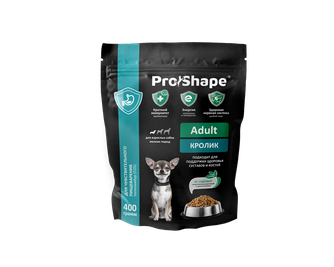 Корм сухой для собак мелких пород PROSHAPE Adult с кроликом (400 г)