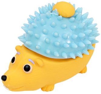 Игрушка для собак ZOOONE Ёжик в шапке из TPR (10 см)