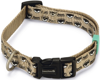 Ошейник нейлоновый для собак BEEZTEES Eyes бежевый (2*50 см)