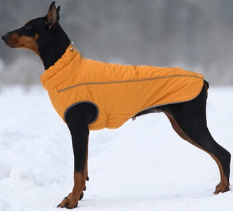 Жилет зимний для собак OSSO Fashion Аляска горчичный (р.25)
