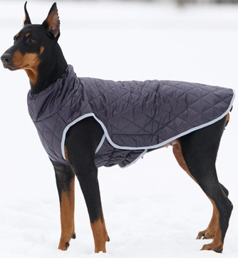 Жилет тёплый для собак OSSO Fashion Стежка баклажан (р.40)