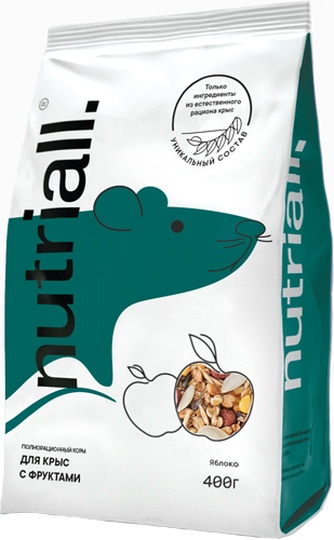 Корм сухой для крыс NUTRIALL с фруктами (400 г)