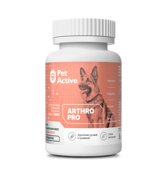 Витаминно-минеральный комплекс для собак PETACTIVE Arthro Pro для суставов и хрящей (100 таб)