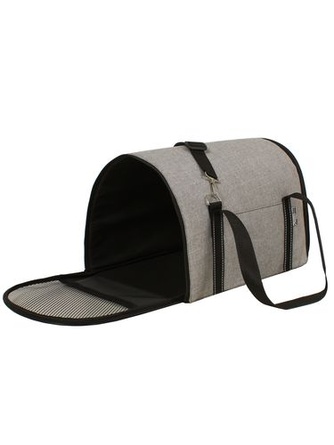 Сумка-переноска для собак PERSEILINE Identica СП-32 размер М, меланж светло-серый (43х29х29 см)