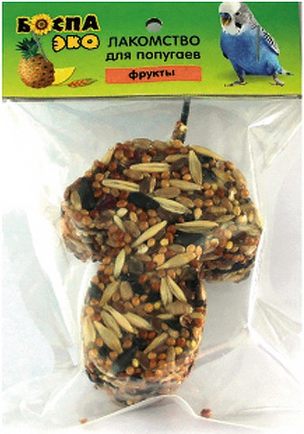 Лакомство для попугаев БОСПА ЭКО Грибок фрукты (40 г)