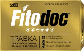 Травка для кошек и других домашних питомцев АВЗ Fitodoc лоток (80 г)