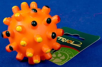 *Триол 75011 Игрушка д/собак "Мяч-мина", винил 6,5см