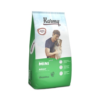 Корм сухой для собак мелких пород KARMY Mini Adult с индейкой (10 кг)