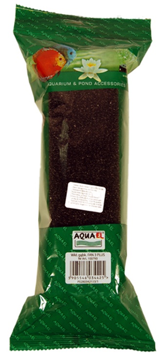 Губка для помпофильтра AQUAEL Fan filter 3 plus сменная (17*5,5*5,5 см)