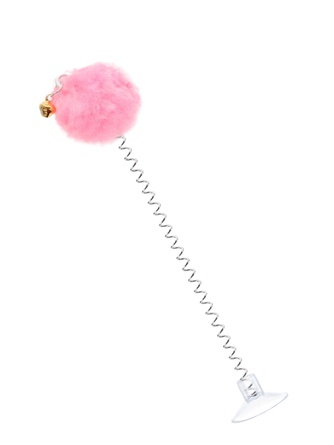 Игрушка для кошек RICH BREED Дразнилка на пружине с присоской Меховой шарик (23 см)