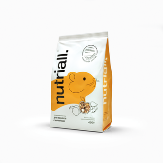 Корм сухой для хомяков NUTRIALL с фруктами (0,4 кг)