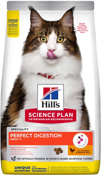 Корм сухой для кошек HILL'S Science Plan Perfect digestion Adult курица и коричневый рис (7 кг)