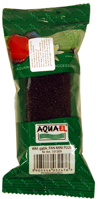 Губка для помпофильтра AQUAEL Fan filter mini plus для сменная (7,5*3,5*3 см)