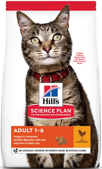 Корм сухой для кошек HILL'S Science Plan Курица (15 кг)