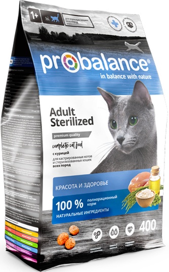 Корм для кошек PROBALANCE рис
