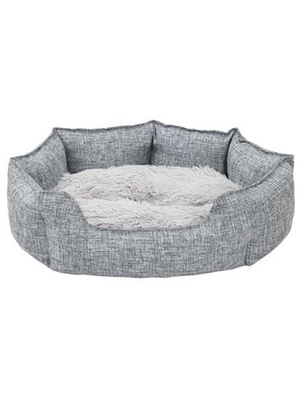 Лежанка для собак и кошек PERSEILINE Лофт Латте ЛФ-60 меланж серый (56х48х19 см)