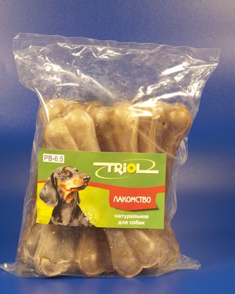 Лакомство для собак мелких пород TRIOL Кость из жил (16 см)