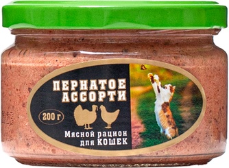 Корм влажный для кошек ВИТАМИН Пернатое ассорти (200 г)