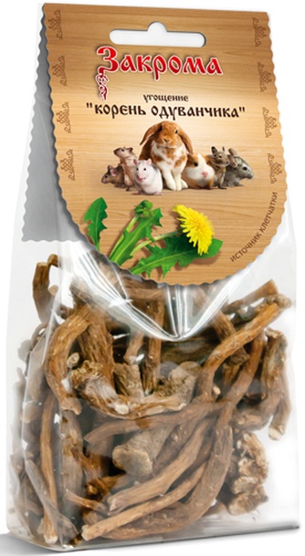 Лакомство для грызунов ЗАКРОМА Угощение Корень одуванчика (70 г)