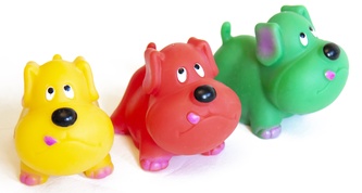 Игрушка для собак ЗООНИК Мопс, в ассортименте (9,5 см)