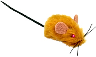 Игрушка для кошек ЗООНИК Мышь меховая (4,5 см/2 шт)