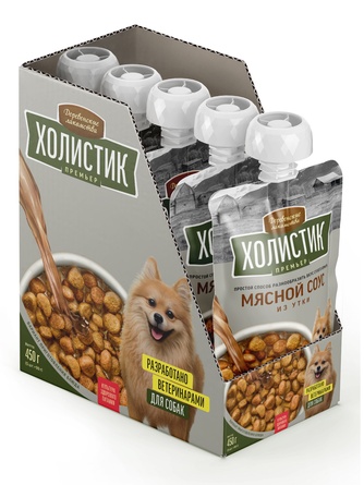 Лакомство для собак ДЕРЕВЕНСКИЕ ЛАКОМСТВА Холистик Премьер мясной соус из утки (90 г)