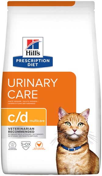 Корм сухой для кошек HILLS Prescription Diet c/d Multicare Urinary Care профилактика МКБ струвиты с курицей (8 кг)