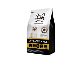 Корм сухой для взрослых кошек GINA Cat Rabbit & Rice с кроликом и рисом (3кг)